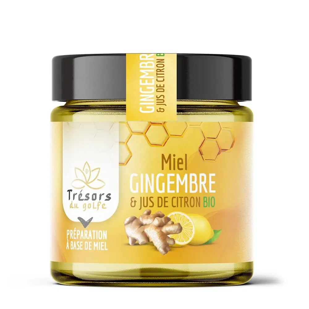 Miel au gingembre et jus de citron, bienfaits santé et goût unique pour vos recettes