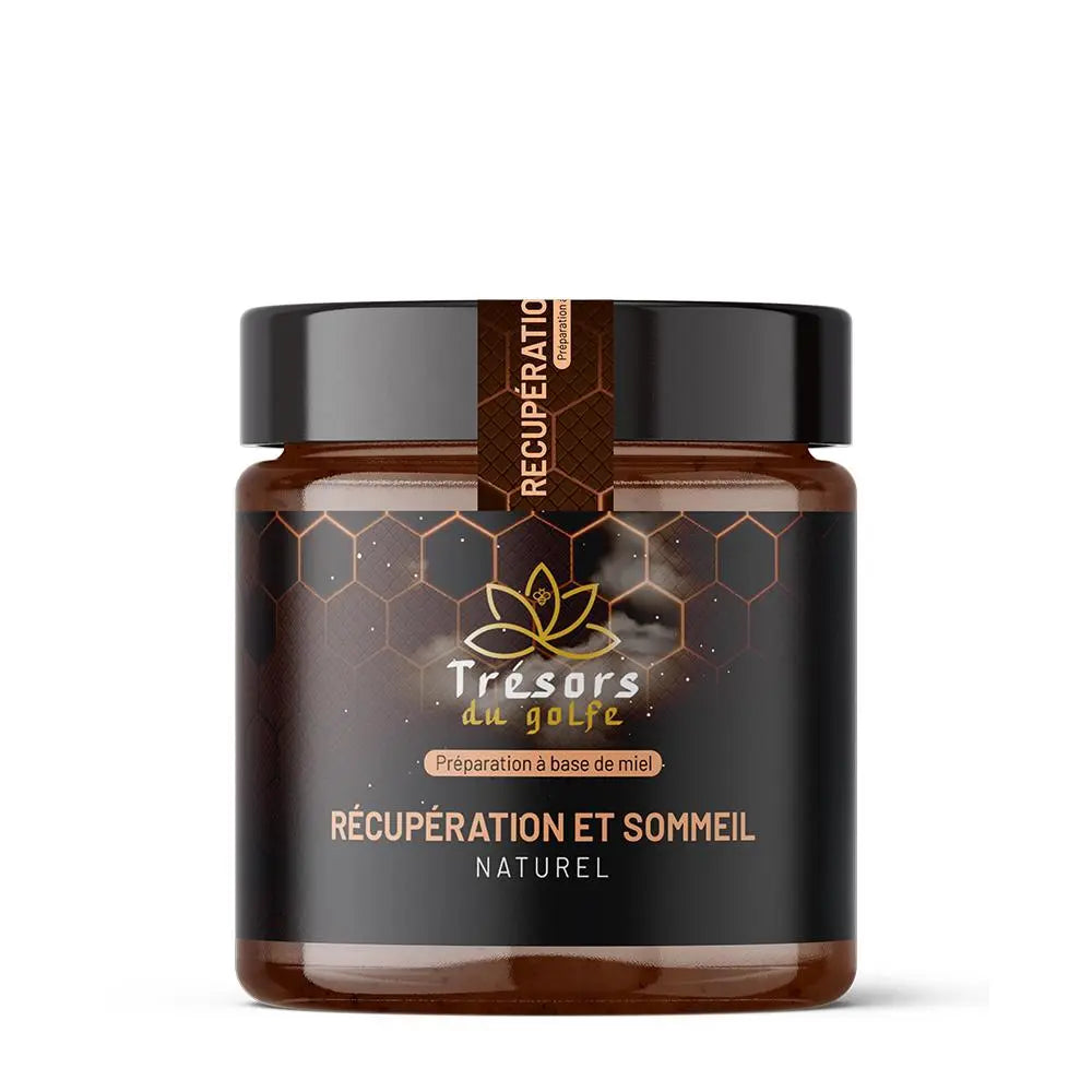 Miel apaisant pour récupération et sommeil, enrichi en camomille et mélisse